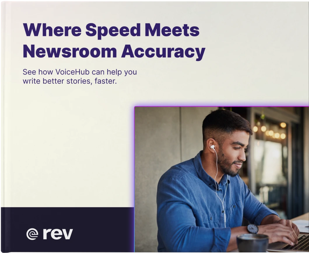 Editorial desk with editor at computer, breaking-news dashboard and slogan 'where speed meets newsroom accuracy'
